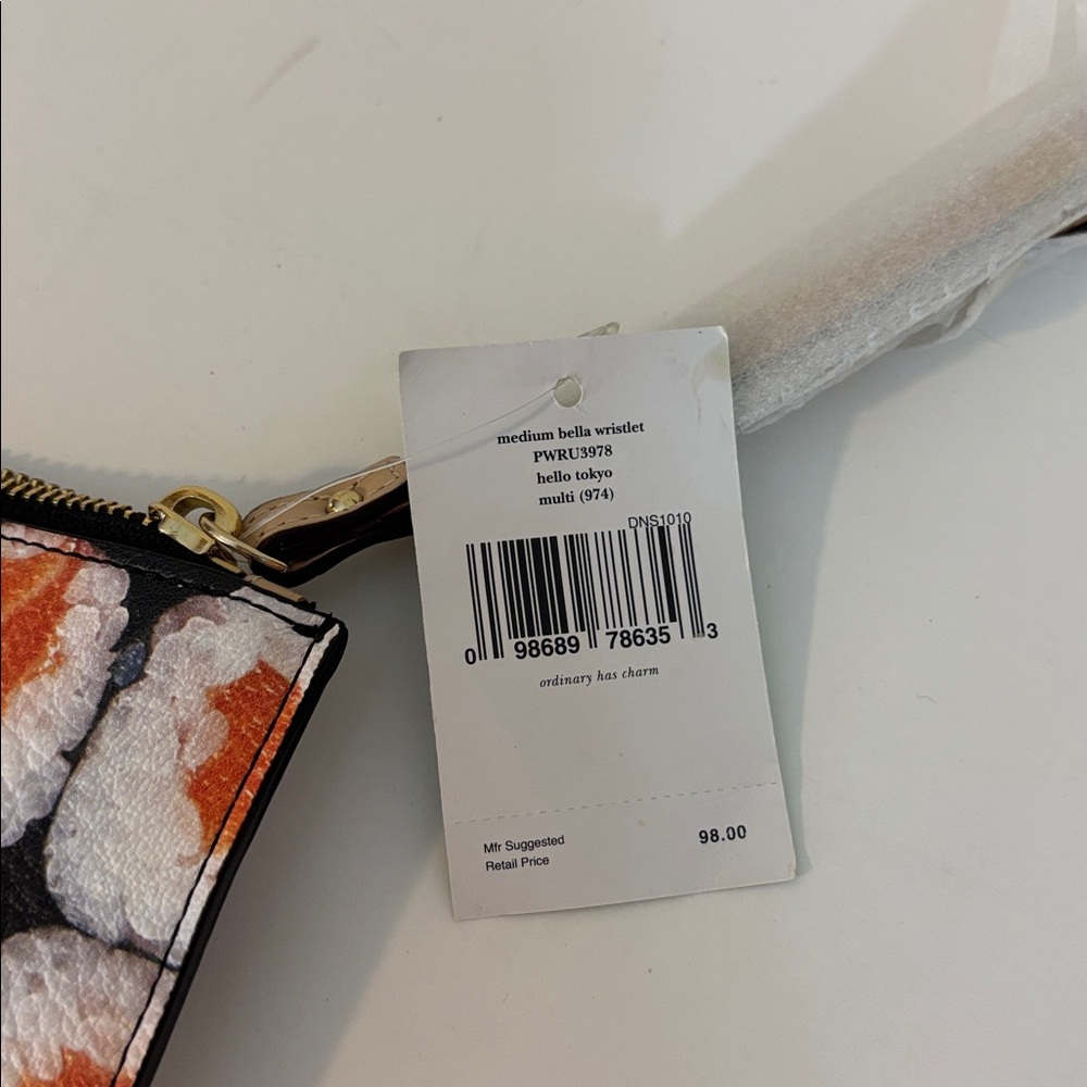 Kate Spade Medium Bella Wristlet Hello Tokyo Sushi Print Zippered Pouch NWT - Picture 8 of 11